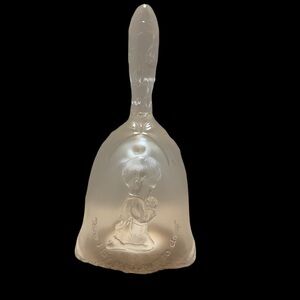 Fenton clear glass evening prayer bell